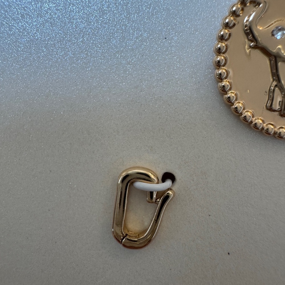 NWT 3 CHARMS w extra clasp Elephant 4 Leaf Clover Green Luck charm ON 34th - Picture 9 of 12